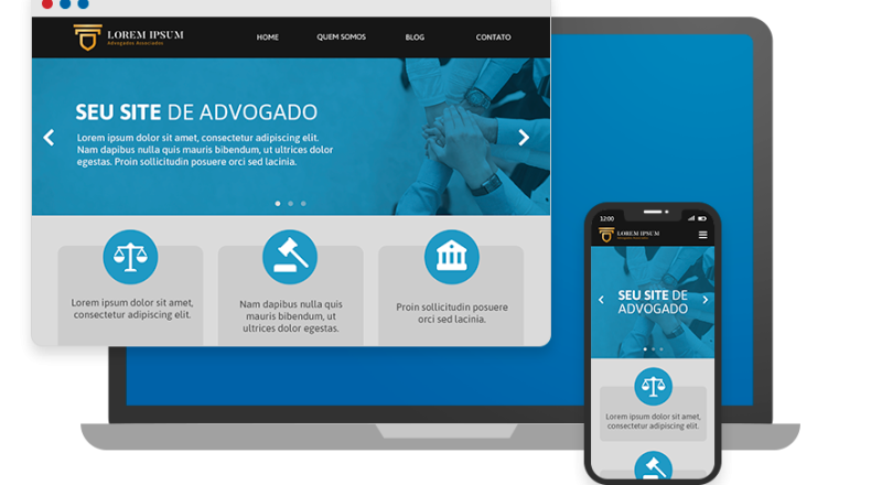 site advogado criar site